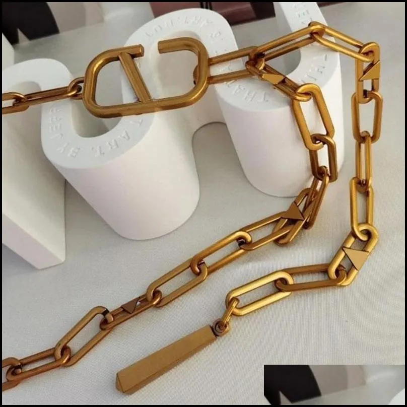 womens designers chains belts fashion luxury designer link belt for women letter v buckle waist chain vintage gold waistband bronz314g