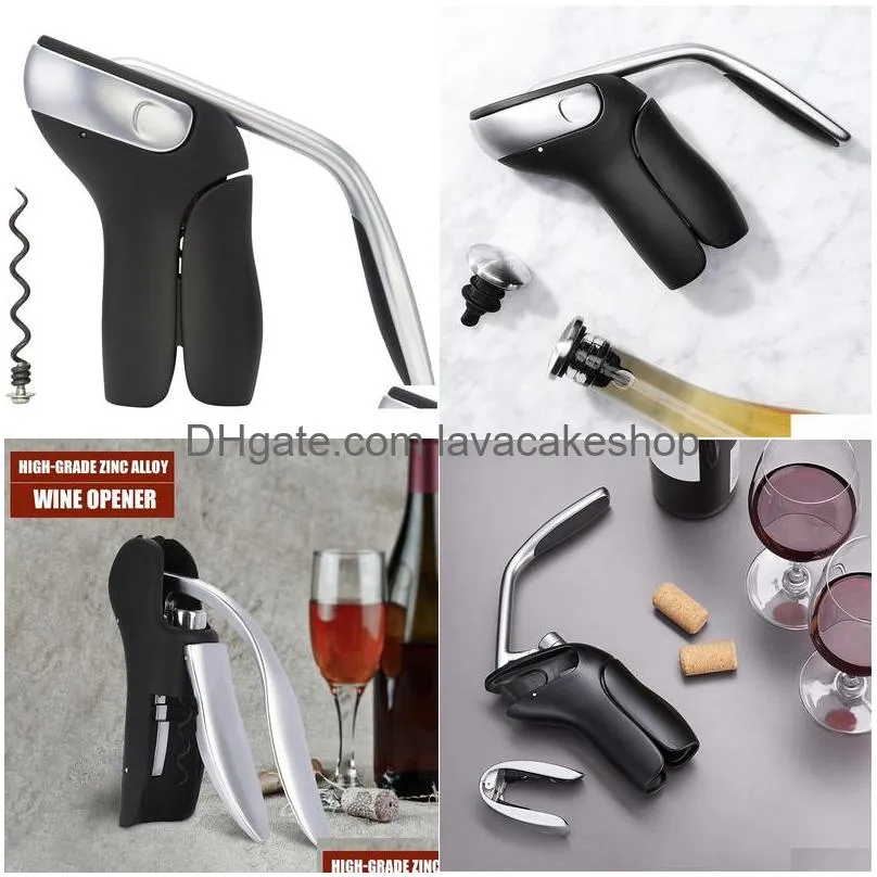 mintiml vertical lever corkscrew bottle openers foil cutter wine tool set cork drill lifter kit wine opener bar lever corkscrew 201201