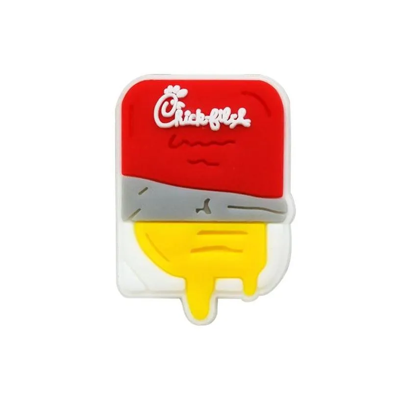 fried chicken charms soft pirate pvc shoe charm accessories decorations custom jibz for clog shoes childrens gift