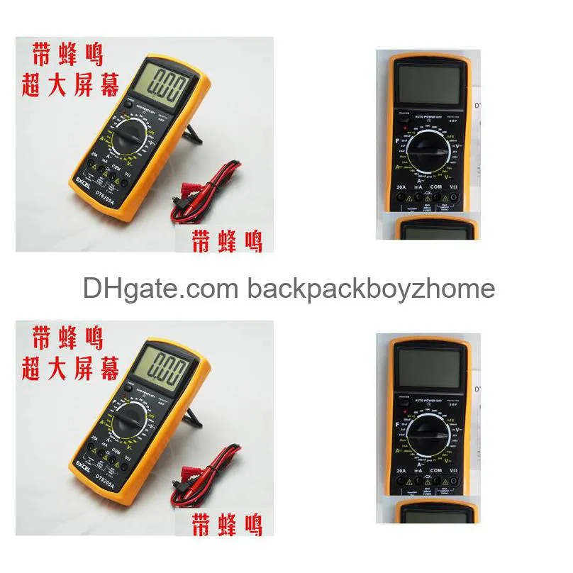 lcd digital multimeter ac dc ohm volt meter dt9205a