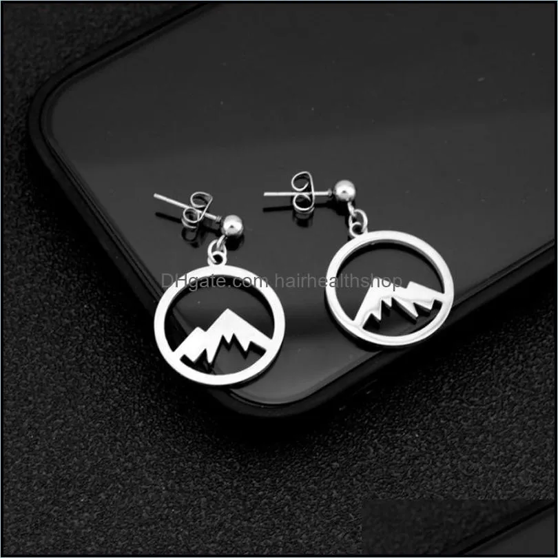 316l stainless steel ear hoop dangle ear clip anti allergy punk body jewelry for men and women