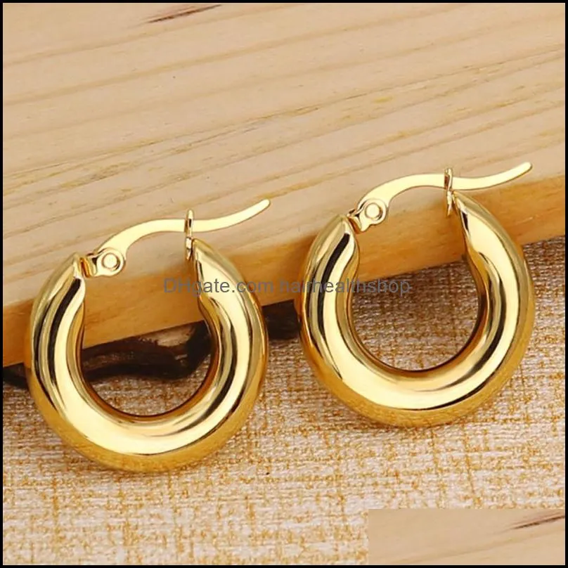 titanium steel earring hoops korean hoop earrings body jewelry for men and women