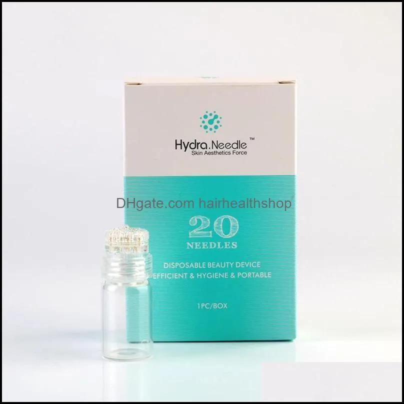 us stock hydra needle 20 aqua microneedles channel mesotherapy gold needle fine touch system derma stamp ce