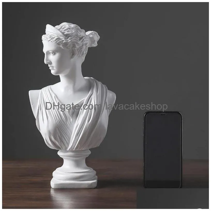 european resin david venus head statue home livingroom goddess sculpture figurines decoration office desktop furnishing crafts t200331