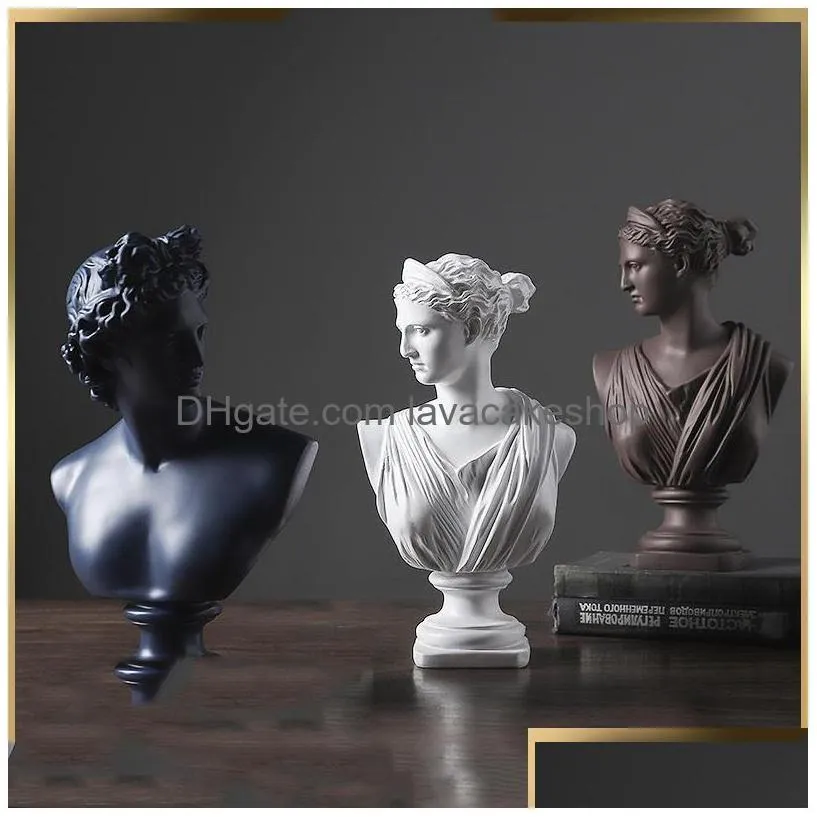 european resin david venus head statue home livingroom goddess sculpture figurines decoration office desktop furnishing crafts t200331