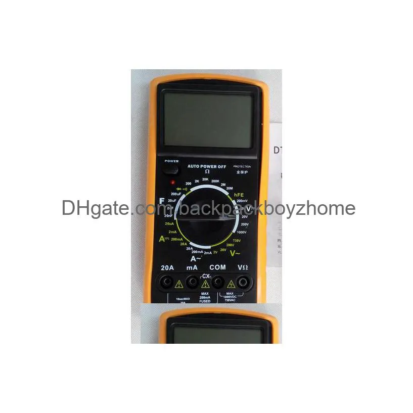 lcd digital multimeter ac dc ohm volt meter dt9205a