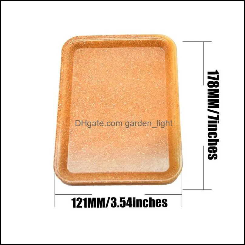 plastic rolling tray ashtray smoke smoking solid color flax rectangle home ashtraies black unbreak office durable bar 3 5kqa m2