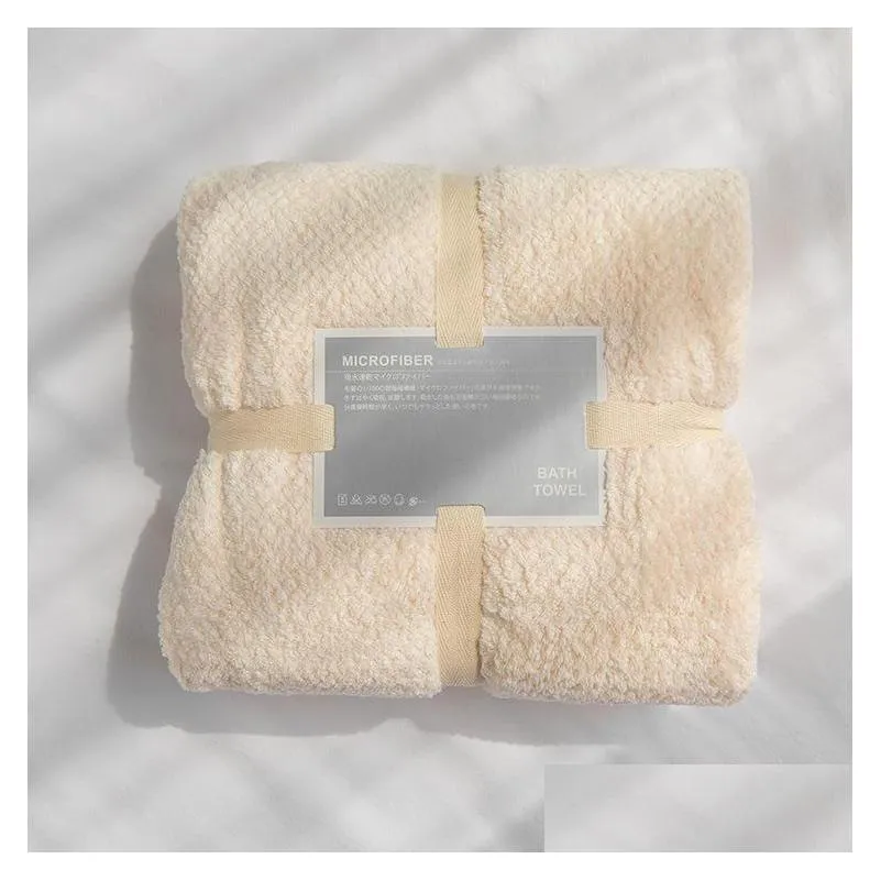 towel fiber coral fleece bathrobe 75x150cm woman shower bath for adults home el textiles sauna towels bathroom