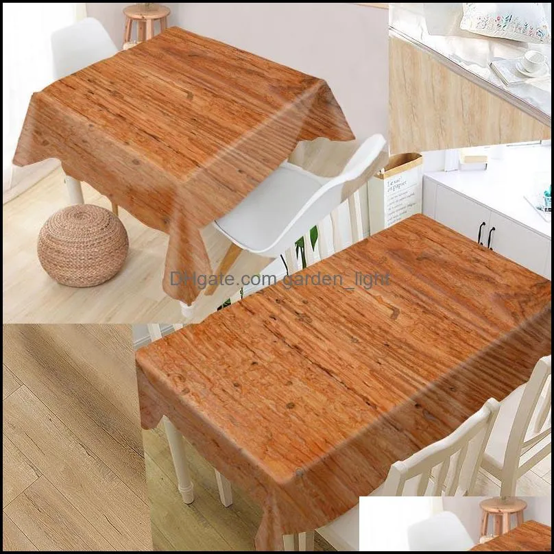 table cloth nice wood tablecloth oxford fabric dustproof dinner party decoration cover for wedding