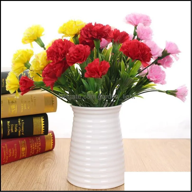 decorative flowers wreaths 10 heads simulated carnation bouquets mothers day gifts teachers decorate carnations home wedding outdoor