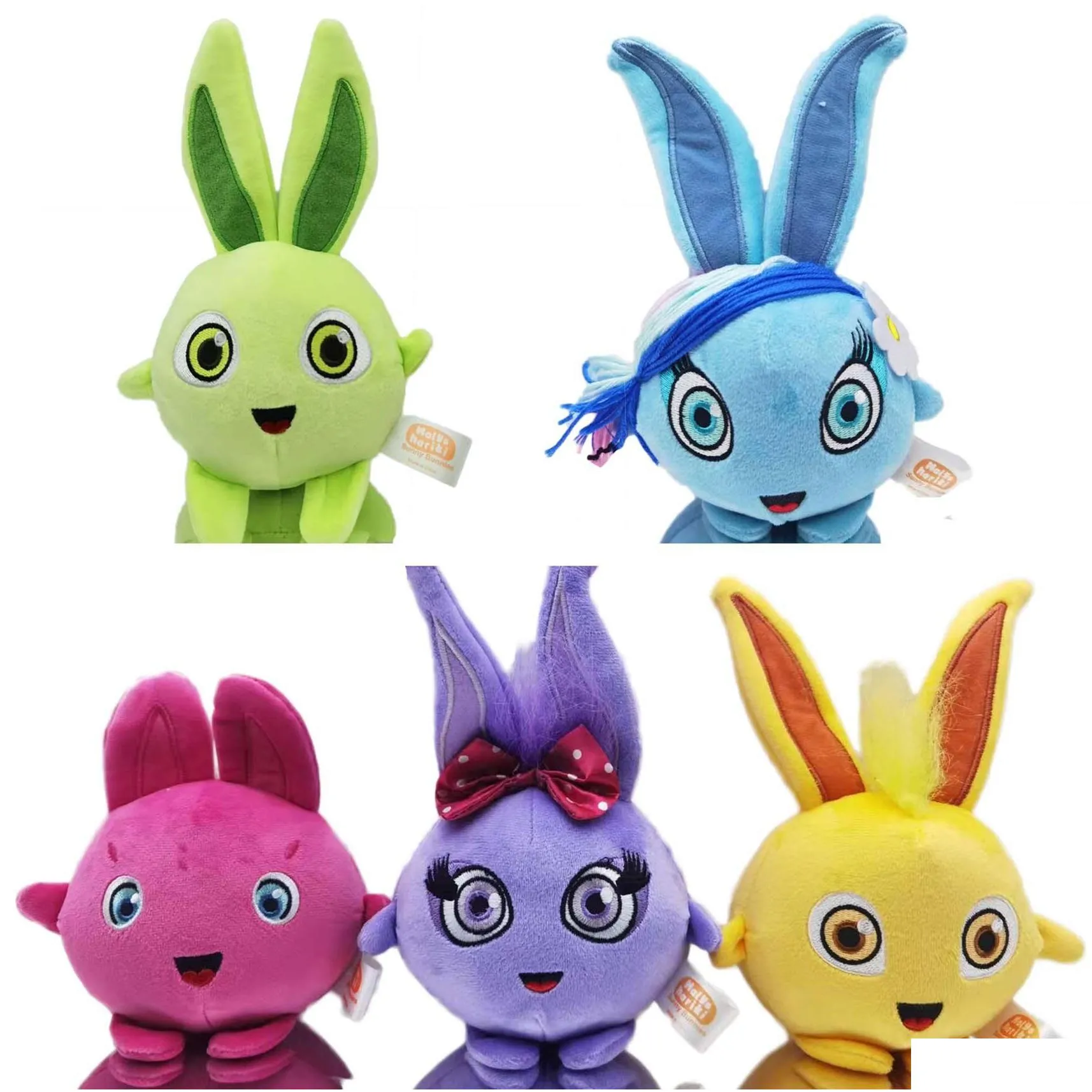 factory wholesale 20cm kawaii cartoon sunny bunnies plush toysdoll happy rabbit anime doll toys for girls boys kids baby birthday gift