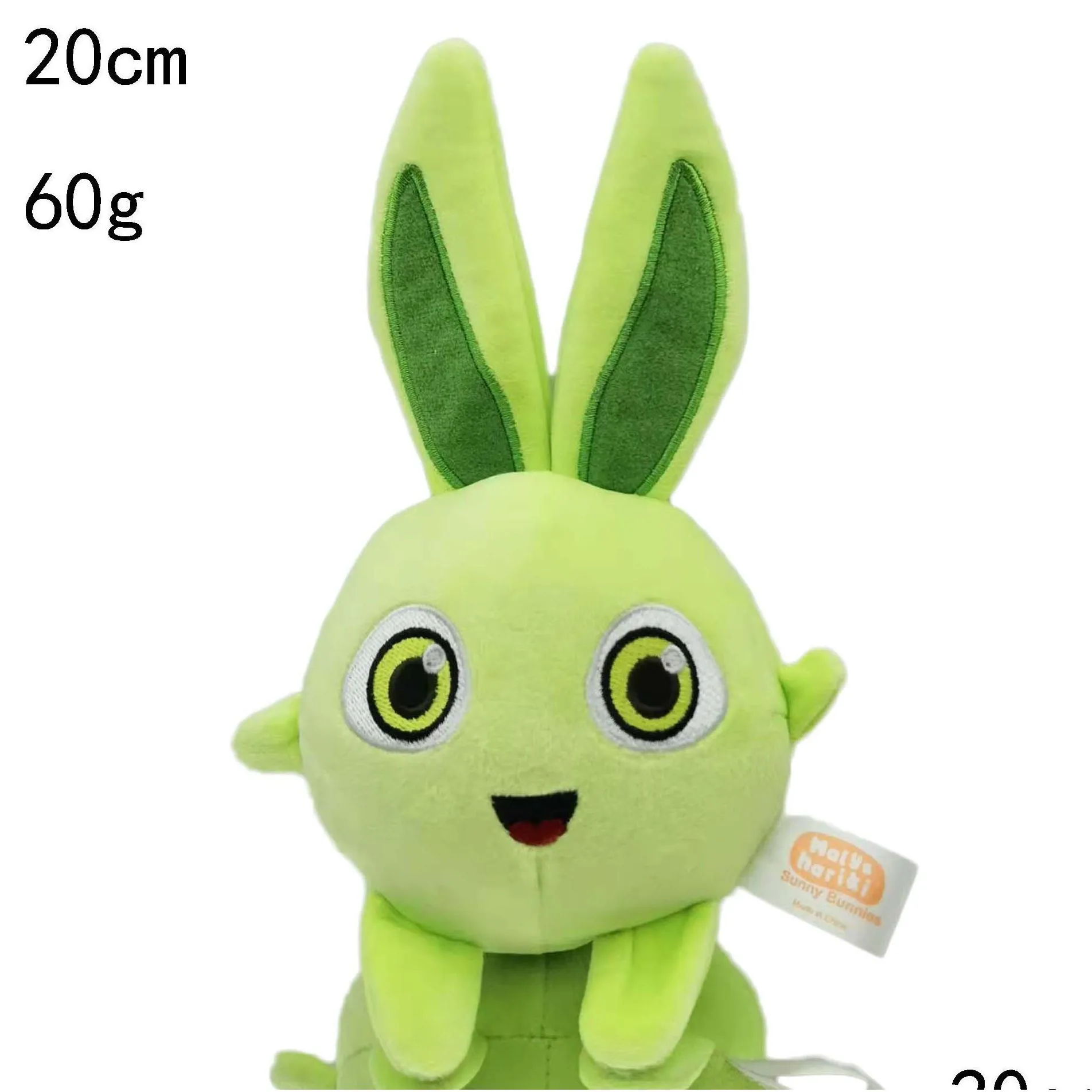 factory wholesale 20cm kawaii cartoon sunny bunnies plush toysdoll happy rabbit anime doll toys for girls boys kids baby birthday gift