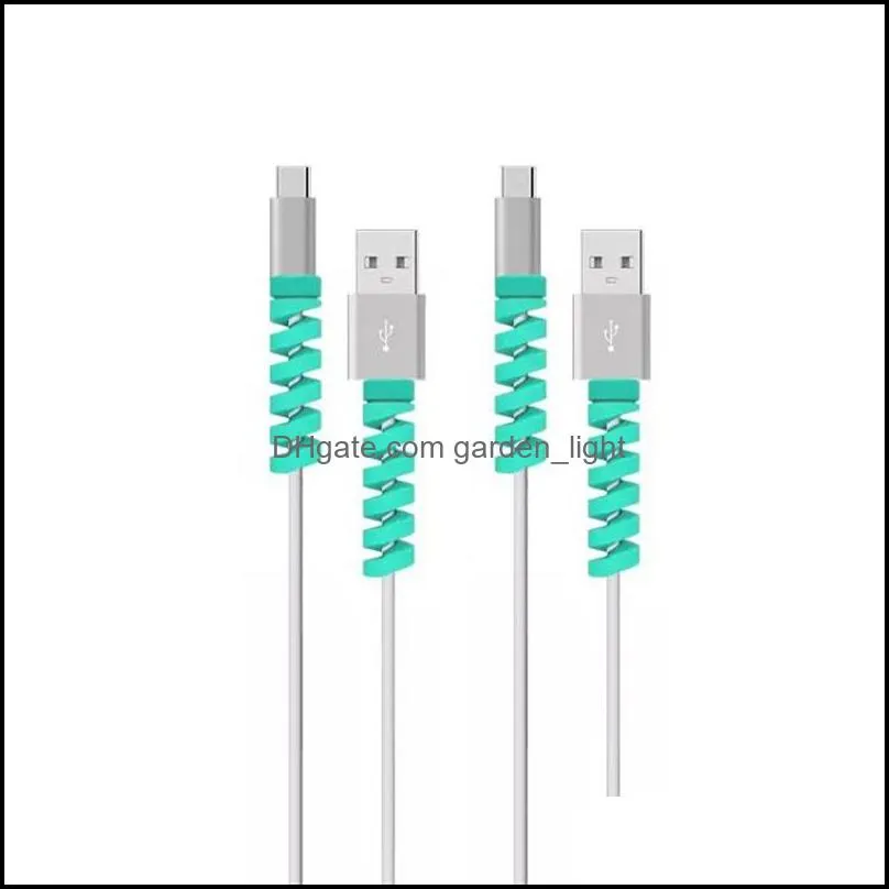 screw data line smart cover original charging lines anti fracture pure color protective sheath  cable protector 0 07yj j2