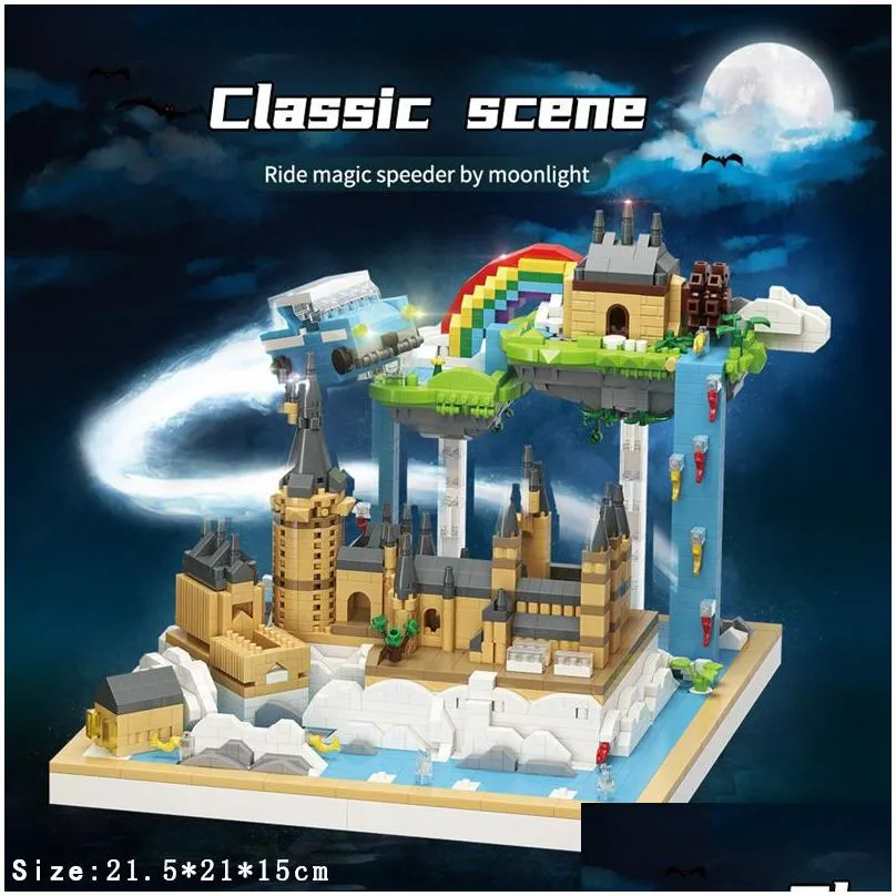 blocks moc 6369pcs city magic medieval castle mini model building micro architecture assemble bricks toys for children gift 221109