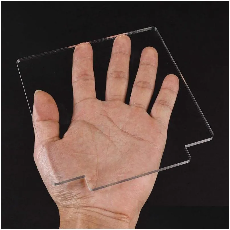 craft tools 2mm acrylic sheet clear cast plexiglass with double sided protective for led light base signs diy display 6 pcs