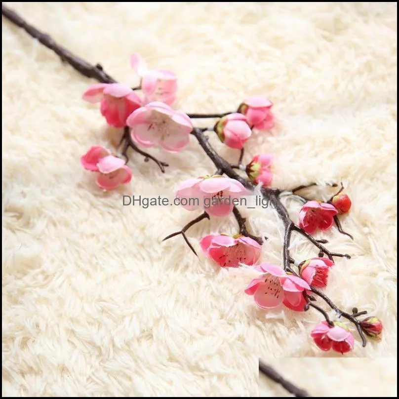 decorative flowers wreaths 60cm long artificial silk flower mini cherry blossom sakura 4 color for wedding party table decor accessorise
