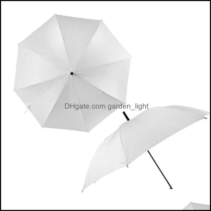 sublimation blank umbrella polyester water protection wind proof umbrellas heat transfer coating parasol christmas gift pab11598