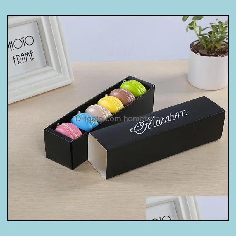 macaron cake box macaron packaging wedding candy favors gift laser paper boxes 6 grids chocolates box/cookie box