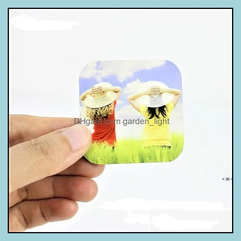 5cmx5cmx0.4cm blank sublimation wooden custom refrigerator magnet transfer printing blank mdf fridge magnets zza11930