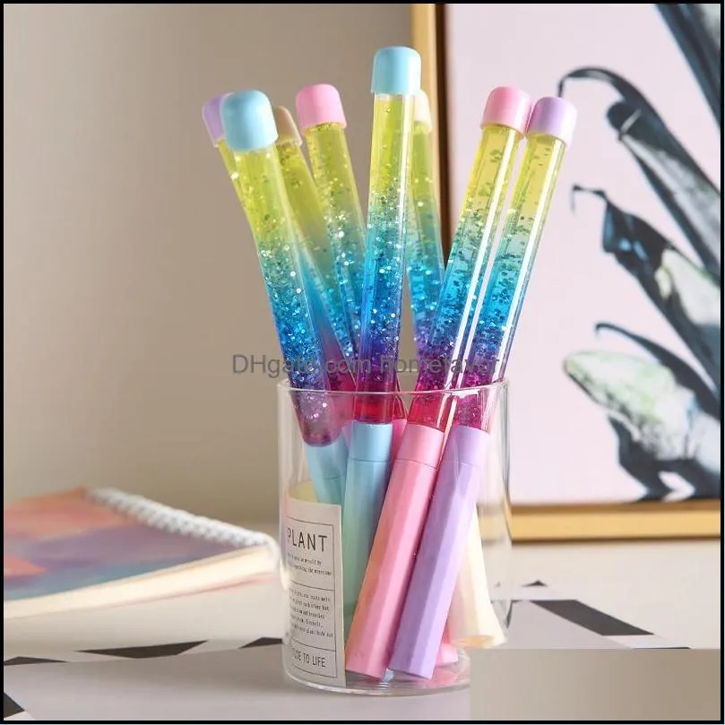 0.5mm fairy stick creative rainbow glitter ballpoint pen school stationery student birthday gift