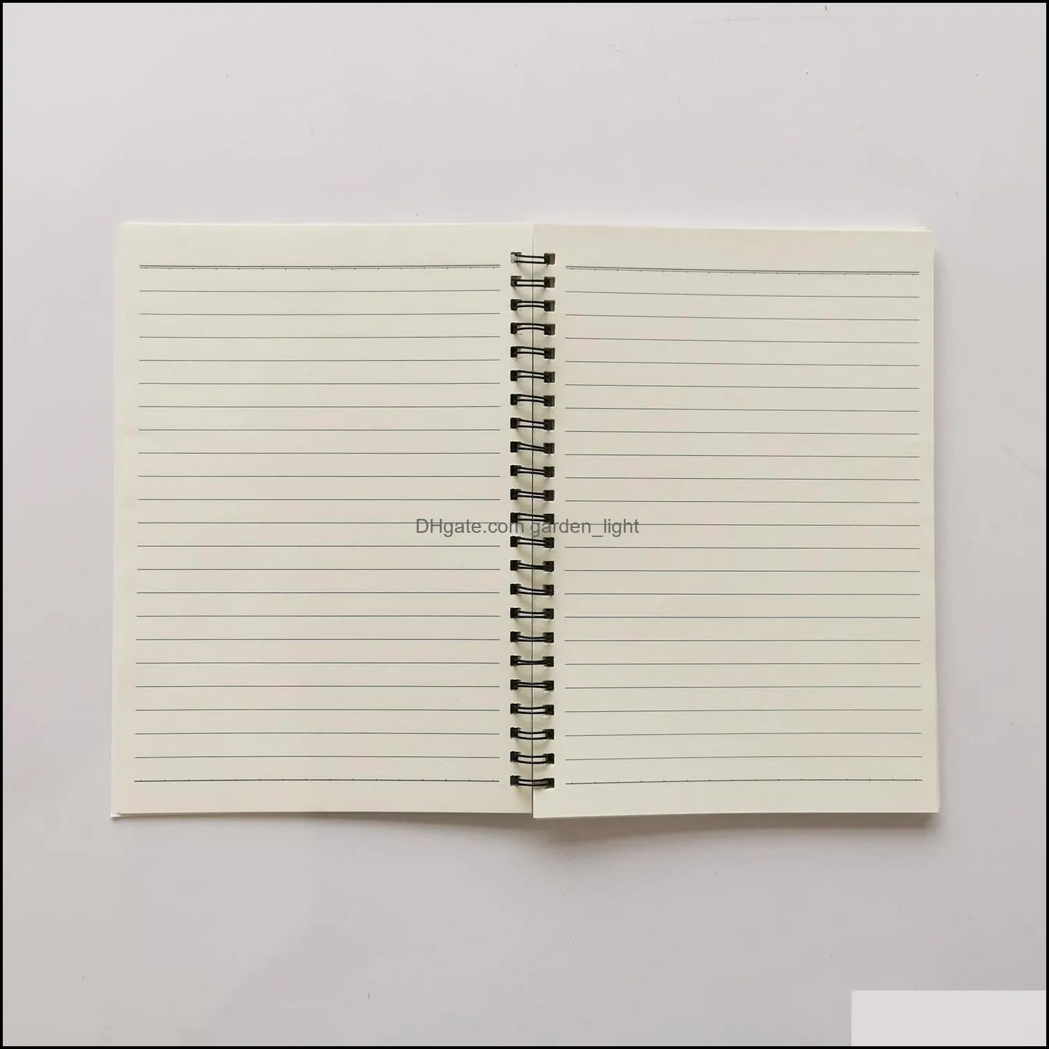 sublimation blank notebook spiral journal wire bound plain white notepad wholesale custom gift size can be mixed pae13543
