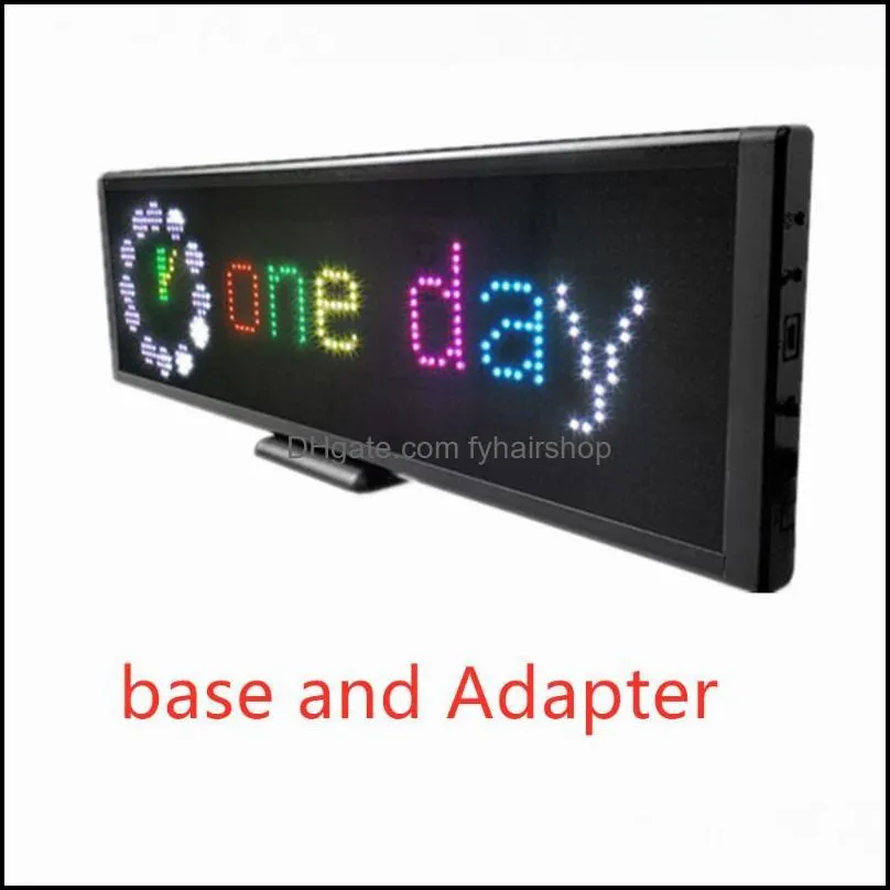 20x6inch p5mm rgb full color led sign display board 12v wifi programmable scrolling information multifunctio c ar screen modules
