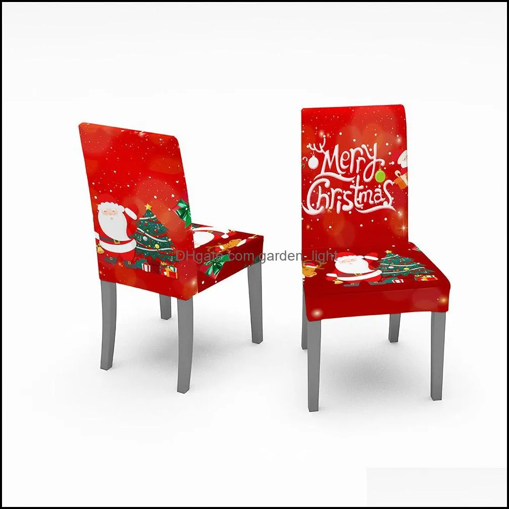 christmas dinning chair cover big elastic seat chair covers office chair slipcovers restaurant banquet el home decoration pad12256