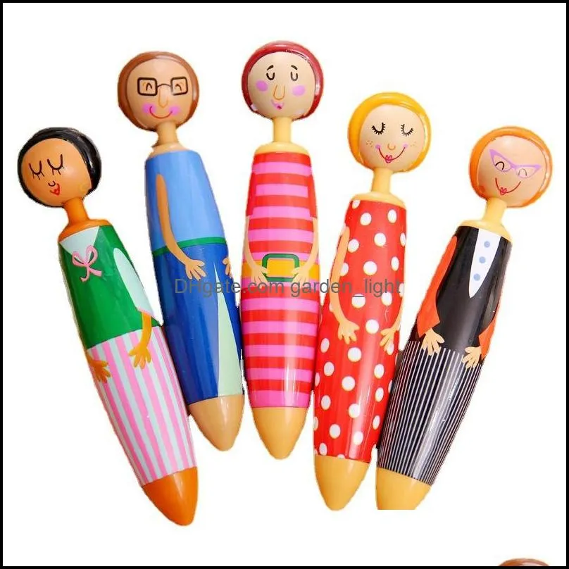 cute fun cartoon ballpoint pens originality doll pen student office stationary supplies novelty rra10388