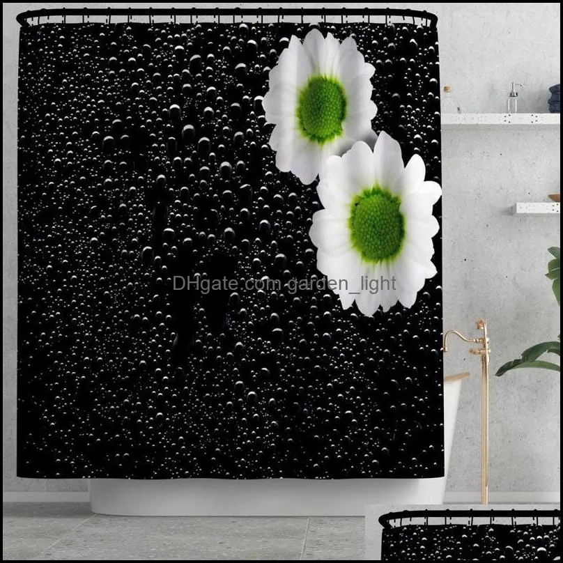 floral bath mat and shower curtain flannel bathroom set absorbent carpet nonslip toilet foot mats