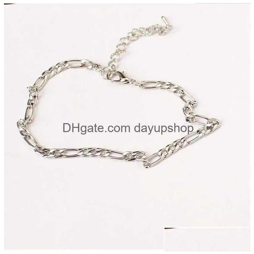 anklets european and american foreign trade jewelry fashion simple and versatile metal chain ladies anklet 522 t2