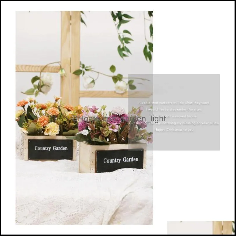 decorative flowers wreaths faux potted table imitation cloves balcony living room wooden flowerpot bedroom decoration wedding artificial