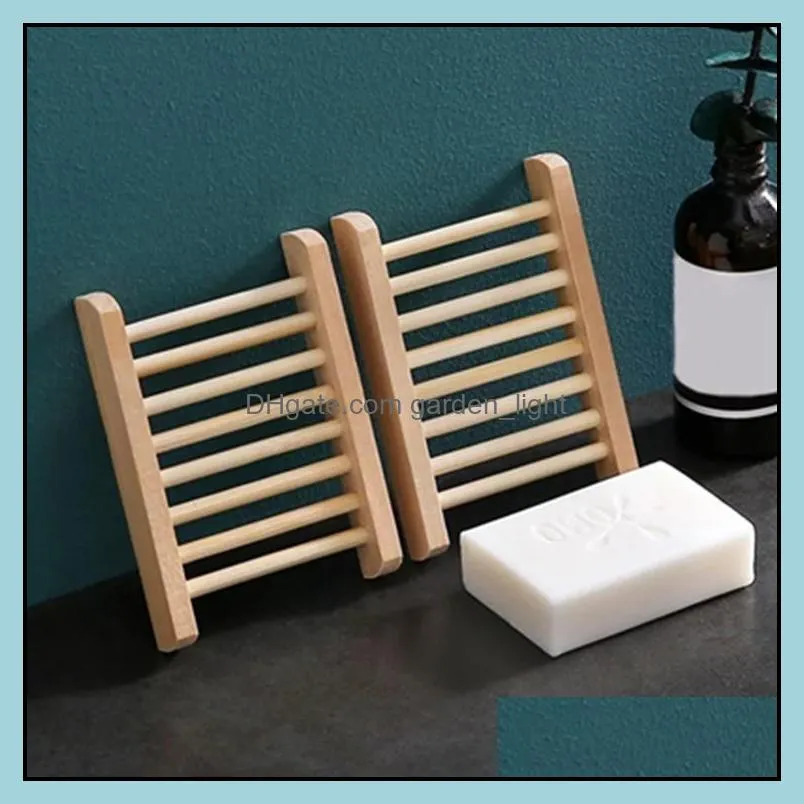 wood soap dish bathroom accessories home storage organizer soaprack bath shower plate durable portable soaps tray holder pab15175
