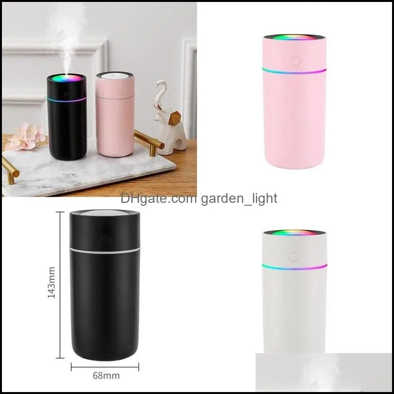 colorful  oil diffuser silence ultrasonic nano spray water supply instrument mini usb household vehicle air purifier 20ll