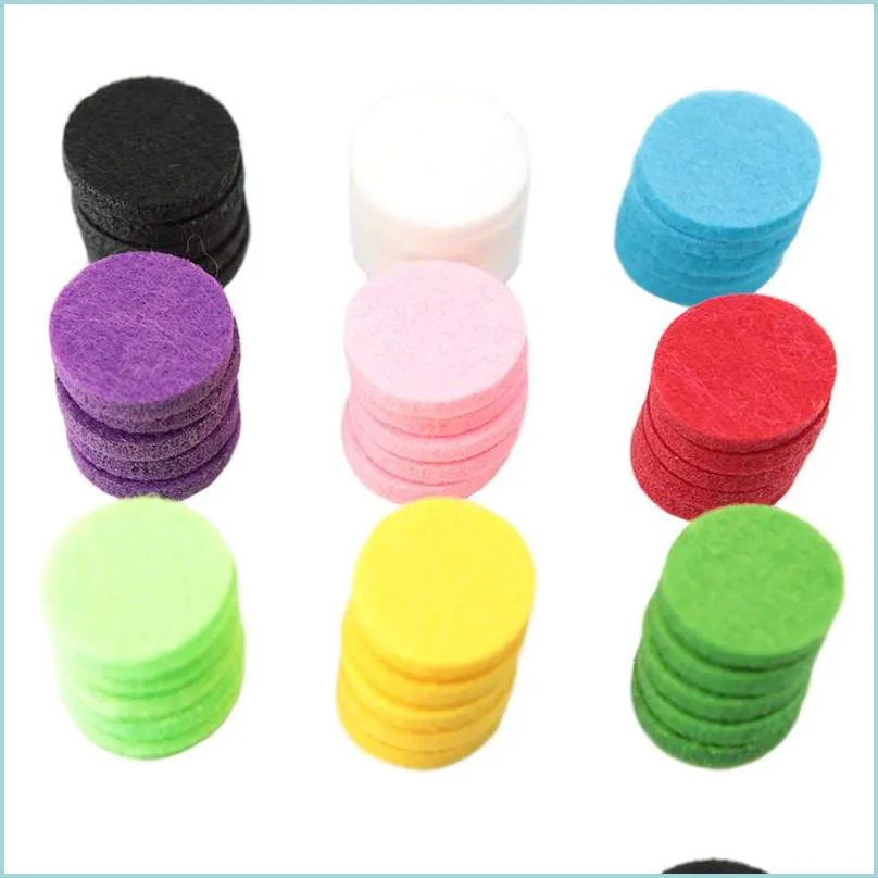 round  oils pads 100pcs/lot dia. 22.5mm round aromatherapy felt pads fit for 30mm  oil diffuser locket