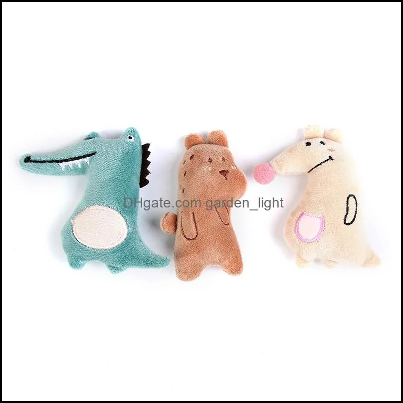 lovely toys pet cat funny peppermint toy plush interesting crocodile kangaroo bear plaything supplies 1 8cw k2