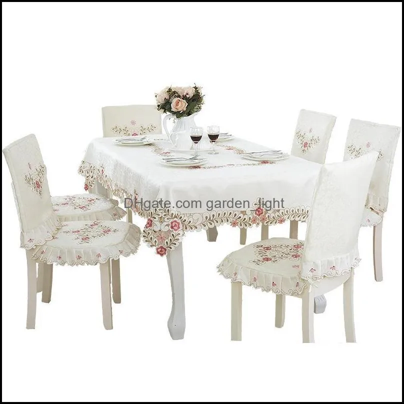 table cloth european style hollow home tablecloth simple luxury pastoral rectangular