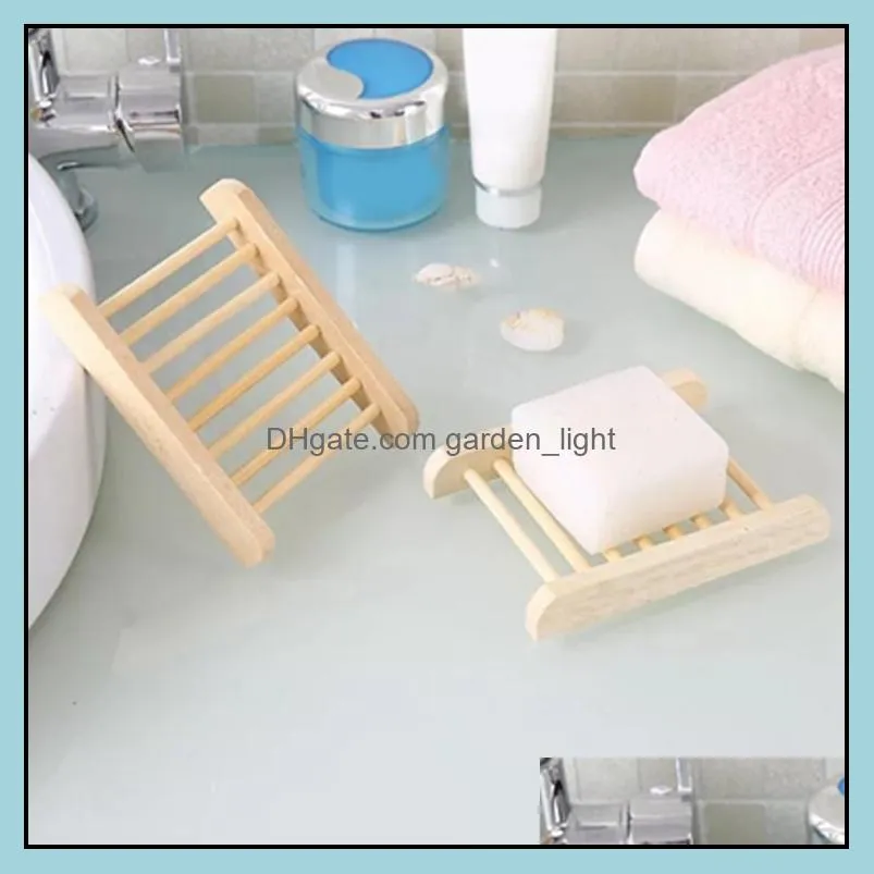 wood soap dish bathroom accessories home storage organizer soaprack bath shower plate durable portable soaps tray holder pab15175