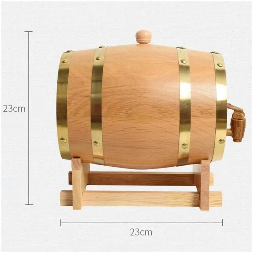 drinking straws wood wine barrel oak beer brewing equipment mini keg beverage turnover bucket large capacity storage container