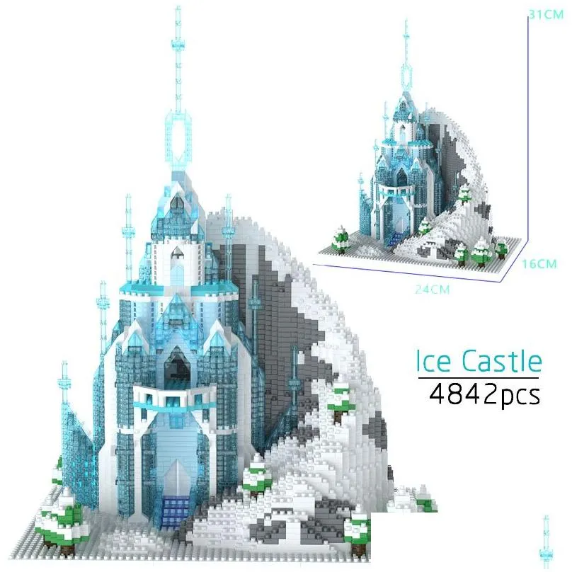 blocks moc 6369pcs city magic medieval castle mini model building micro architecture assemble bricks toys for children gift 221109