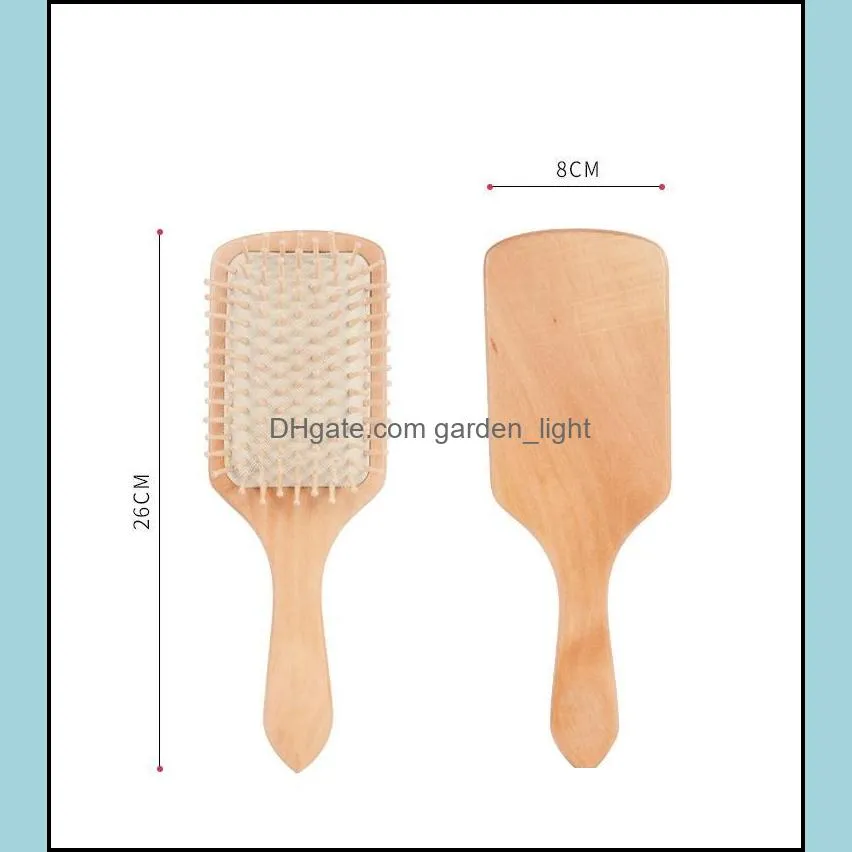 wood comb professional healthy hairbrush scalp hair care pab12003