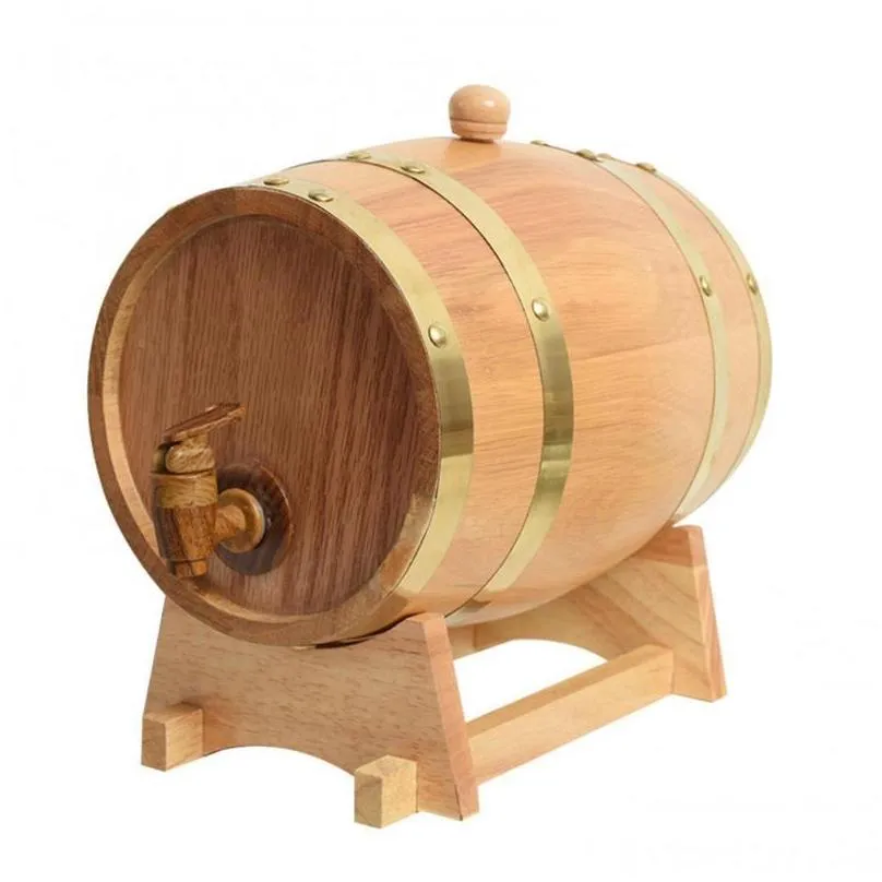 drinking straws wood wine barrel oak beer brewing equipment mini keg beverage turnover bucket large capacity storage container
