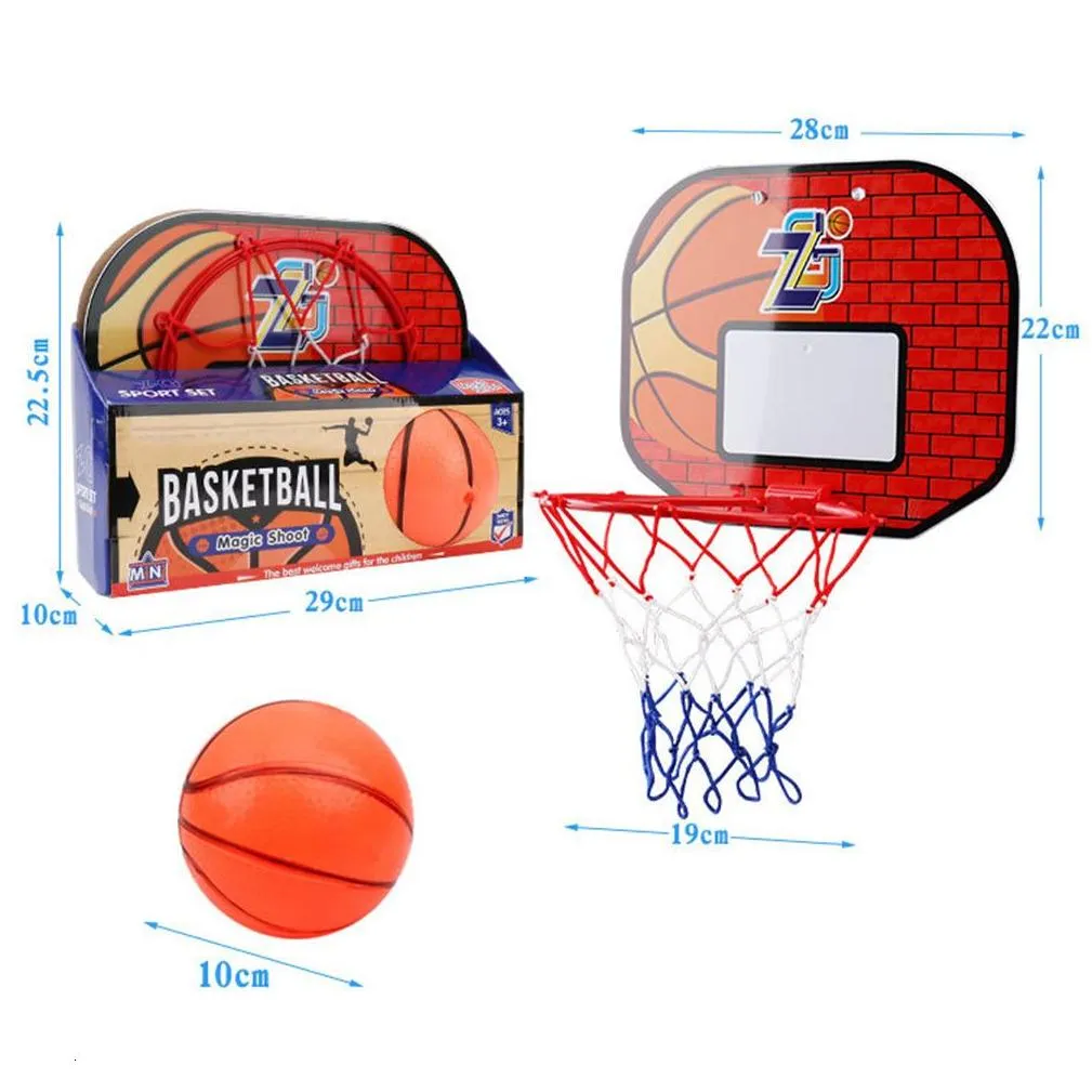 darts kids mini basket ball board toy set children hanging basketball hoop indoor door wall mounted s sport trainer boy gift 221014