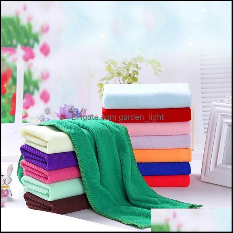 polyester 30x60cm/12x24inch microfiber kitchen towel soft antigrease lint wiping rags quick dry hair towels home glass by sea