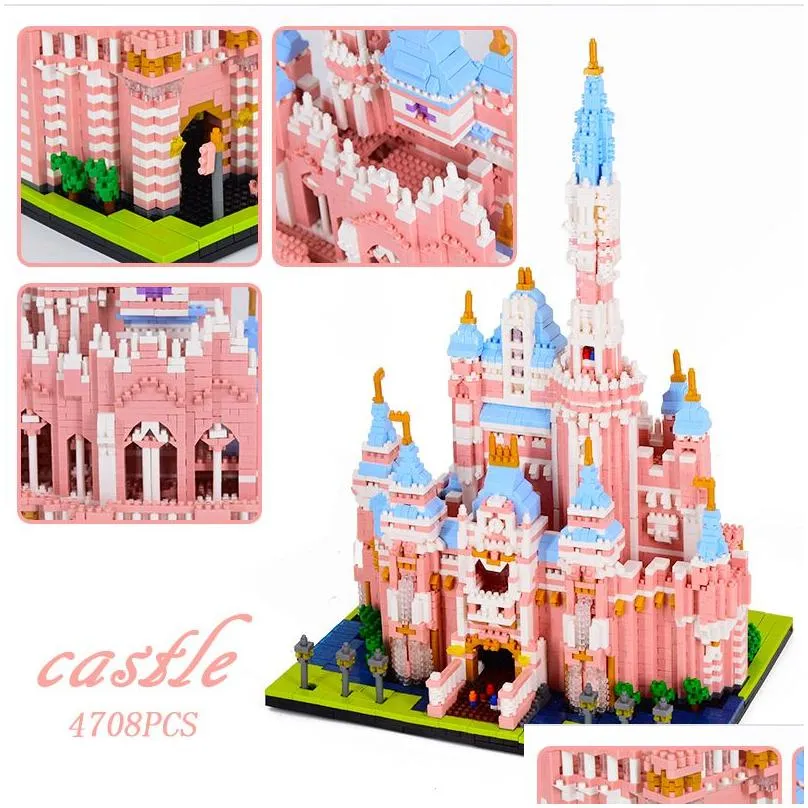 blocks moc 6369pcs city magic medieval castle mini model building micro architecture assemble bricks toys for children gift 221109