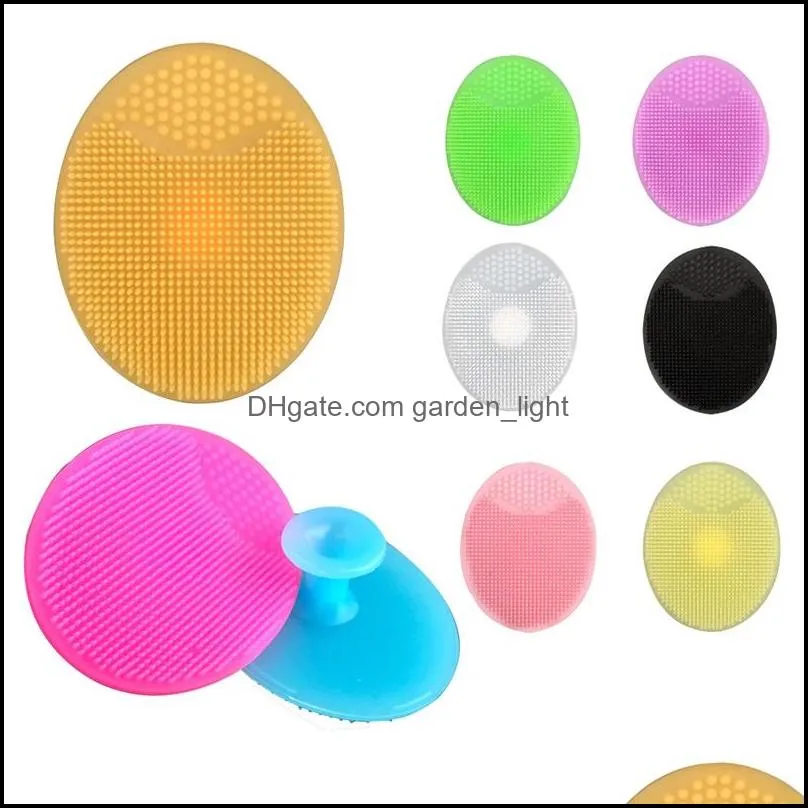 soft face brush facial exfoliating brush silicone cleaning pad wash face facial exfoliating brush spa skin scrub cleanser tool