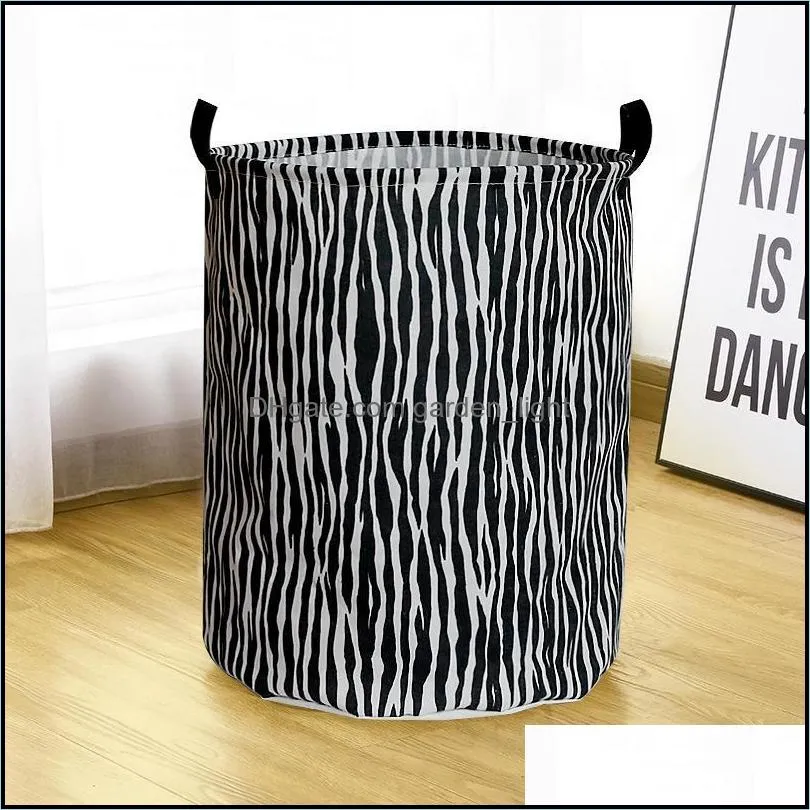 40x50cm pattern foldable large laundry baskets hamper dirty cloth storage washing bin collapsible canvas laundry basket paa13138