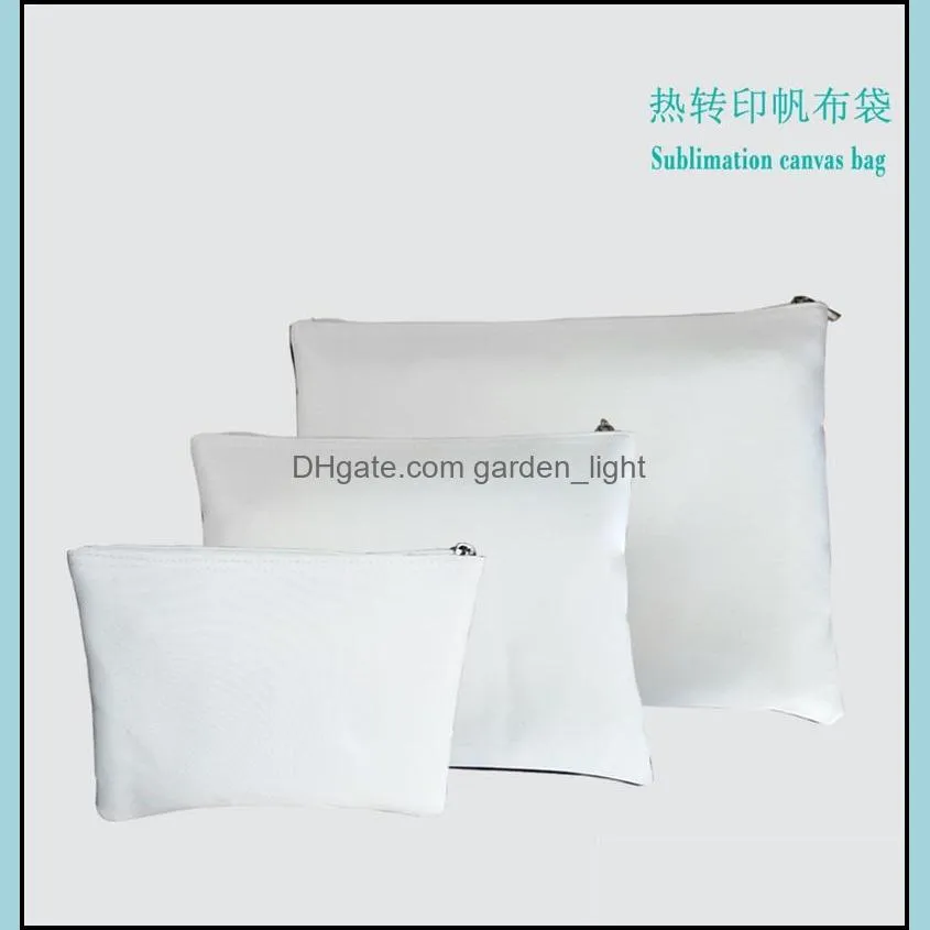 sublimation blanks wallet diy canvas bag zipper storage bags white small womens mens wallets originality portable 8 5jy m2