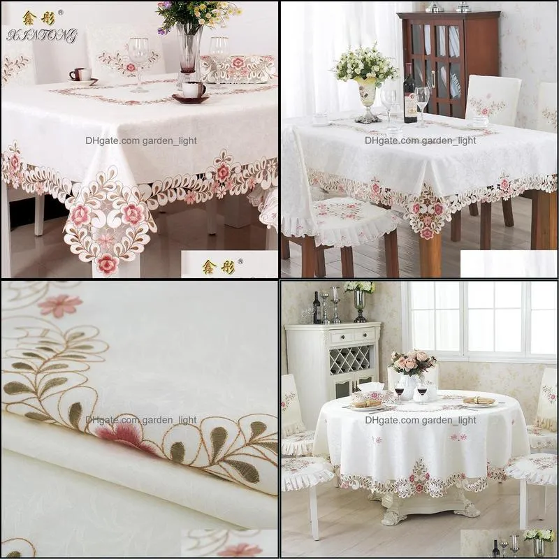 table cloth european style hollow home tablecloth simple luxury pastoral rectangular