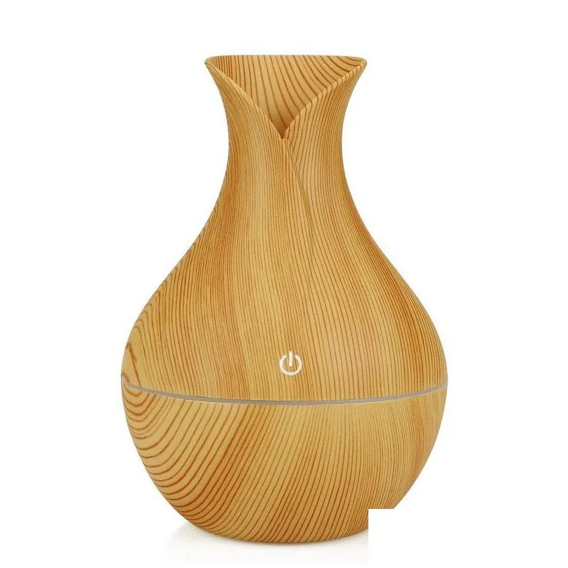 300ml usb aroma diffusers mini ultrasonic air humidifier vase shape atomizer aromatherapy  oil diffuser for home office