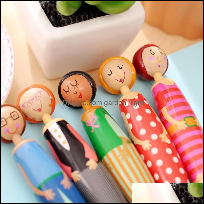 cute fun cartoon ballpoint pens originality doll pen student office stationary supplies novelty rra10388